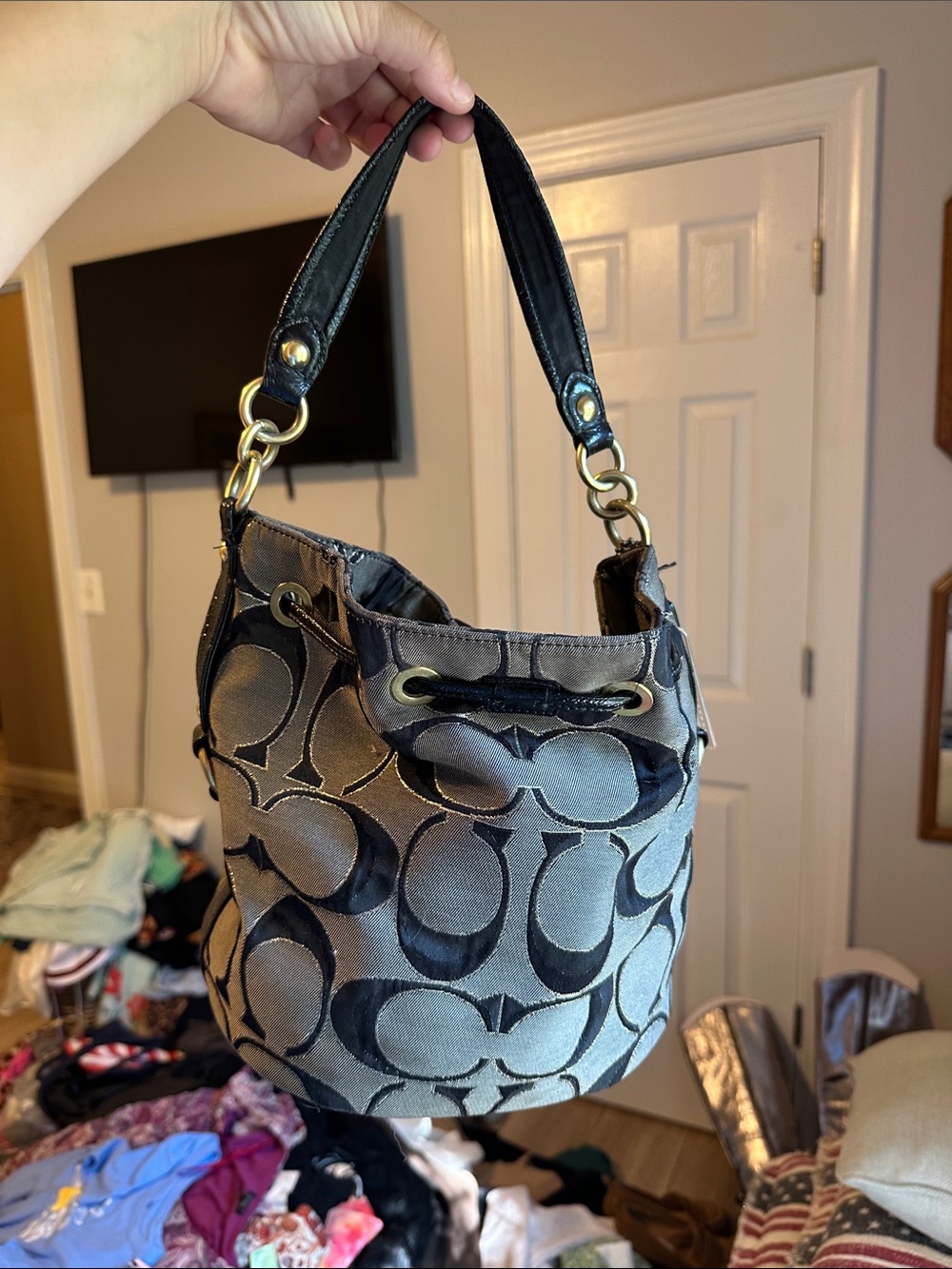 Coach Poppy Signature bucket bag